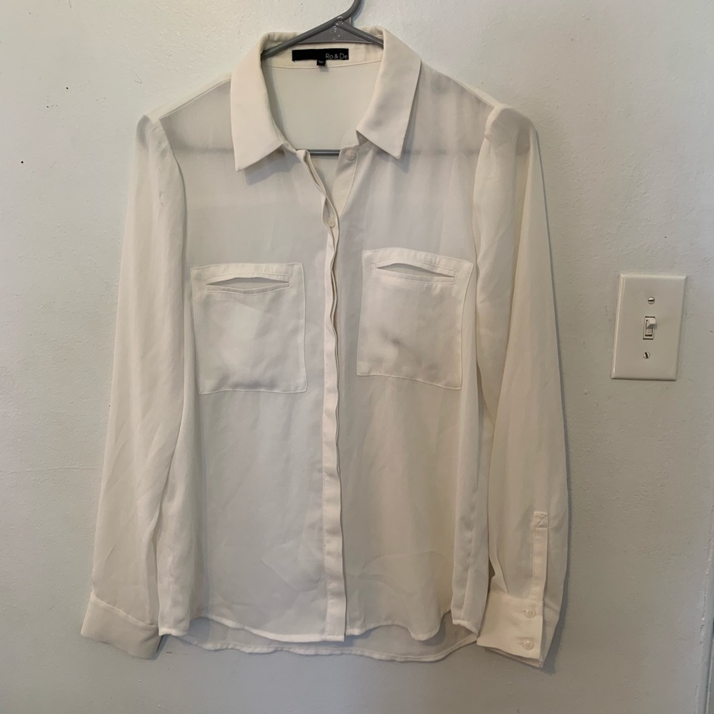 Sheer white shirt Nordstrom’s